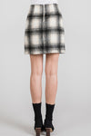Plaid Wool Mini Skirt - Artemisia Clothing Shop