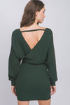 Off Shoulder Knitted Dress - Artemisia Clothing Shop
