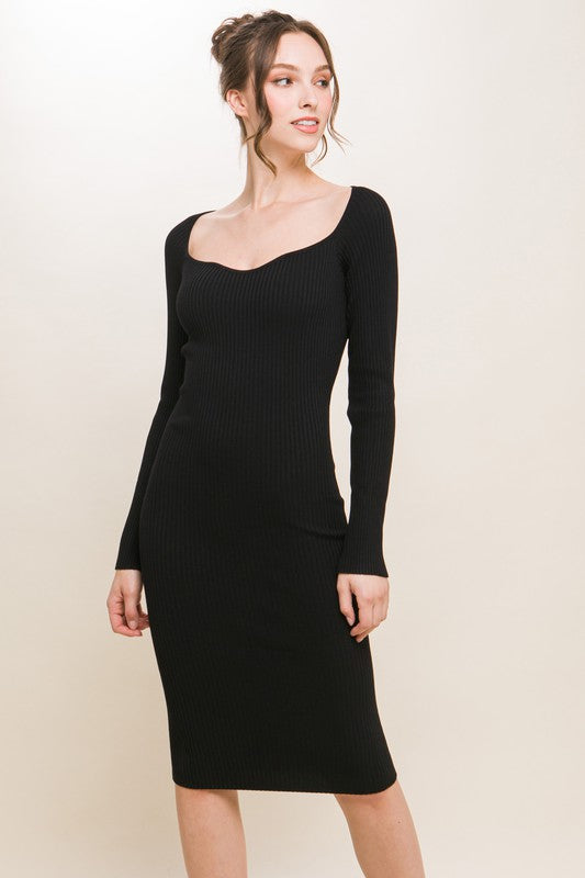 Classy Knit Bodycon Dress - Artemisia Clothing Shop