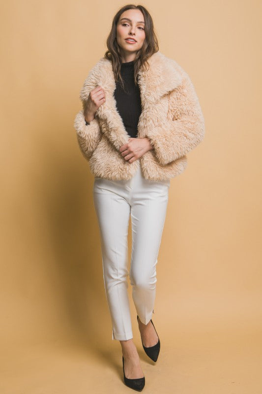 Extremly Soft  Faux Fur Jacket