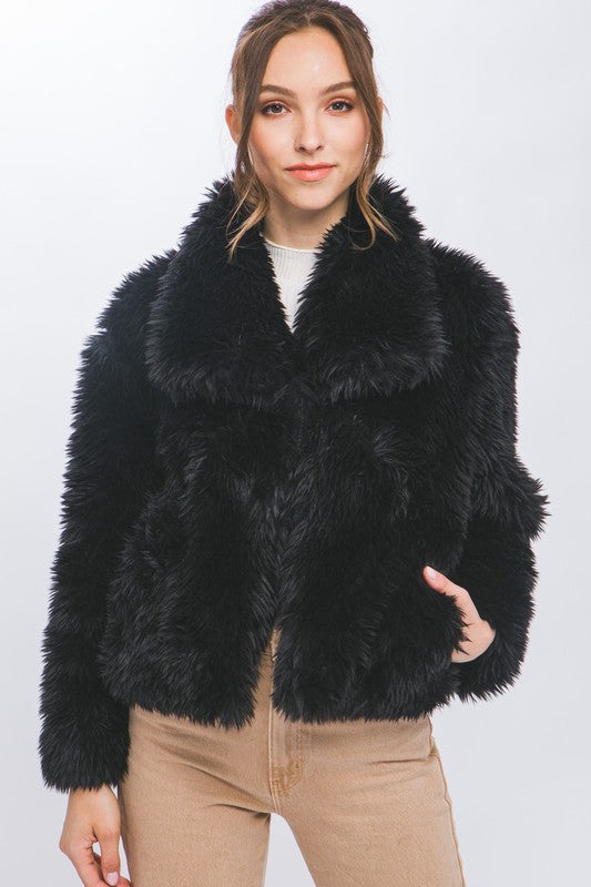 Extremly Soft  Faux Fur Jacket