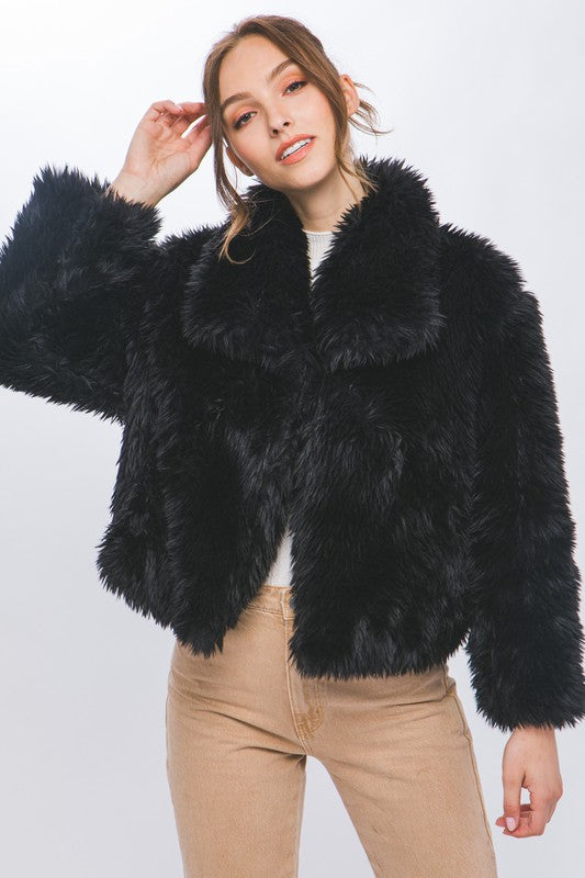 Extremly Soft  Faux Fur Jacket