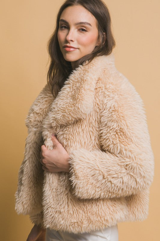 Extremly Soft  Faux Fur Jacket