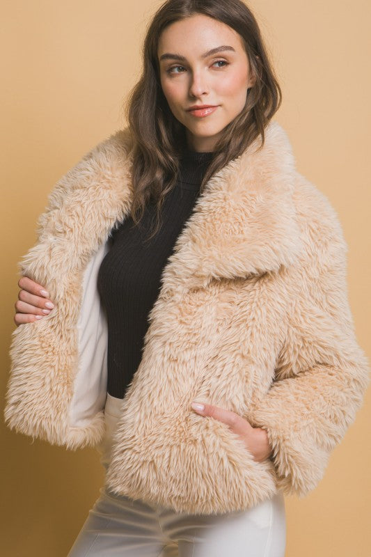 Extremly Soft  Faux Fur Jacket