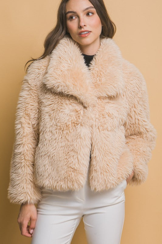 Extremly Soft  Faux Fur Jacket