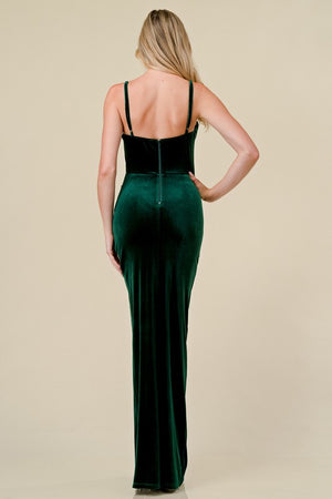 Velvet Sequin Maxi Dress - Artemisia Clothing Shop