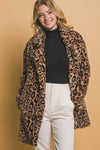 Animal Print Fur Coat