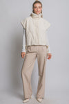 Fleece Bow Detail Vest