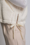 Fleece Bow Detail Vest