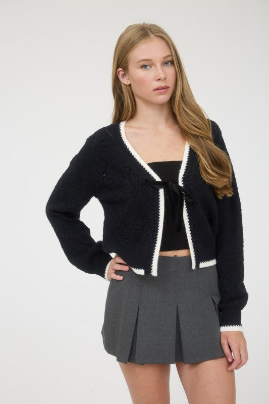 Bow Cardigan