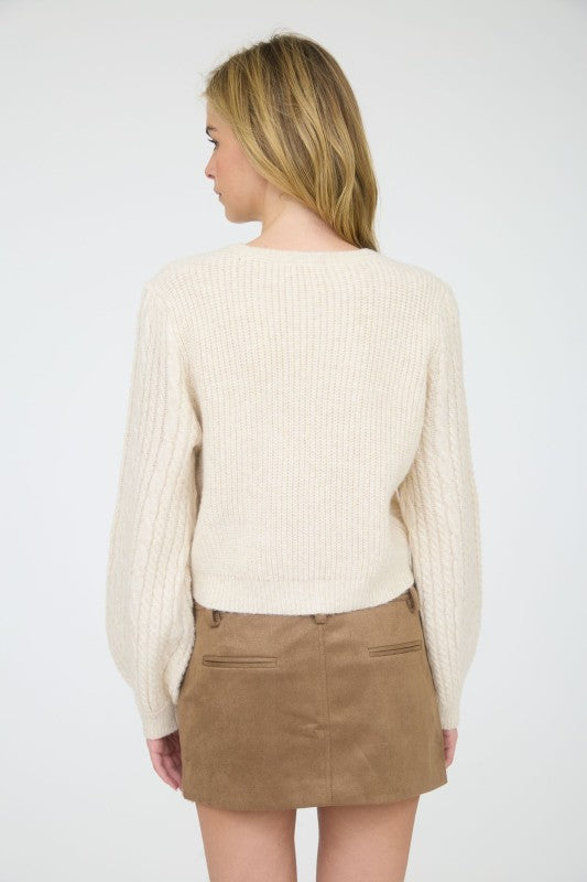 Cozy Bow Detail Sweater