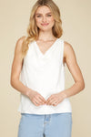 Sleeveless Cowl Neck Shirt - Artemisia Clothing Shop