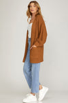 Drop Shoulder Sweater Cardigan - Artemisia Clothing Shop