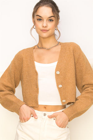 Sweater With Sparkly Buttons - Artemisia Clothing Shop