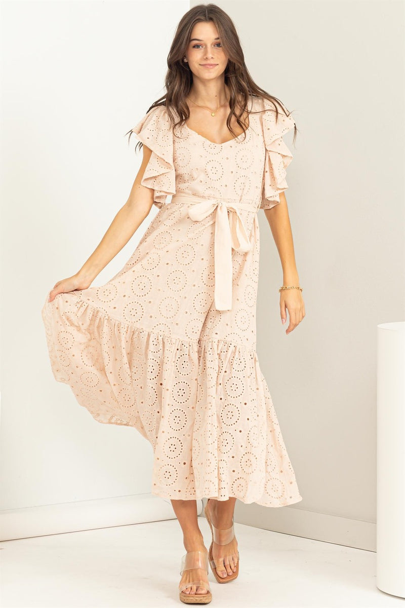 Cute Flowy Sandy Dress - Artemisia Clothing Shop