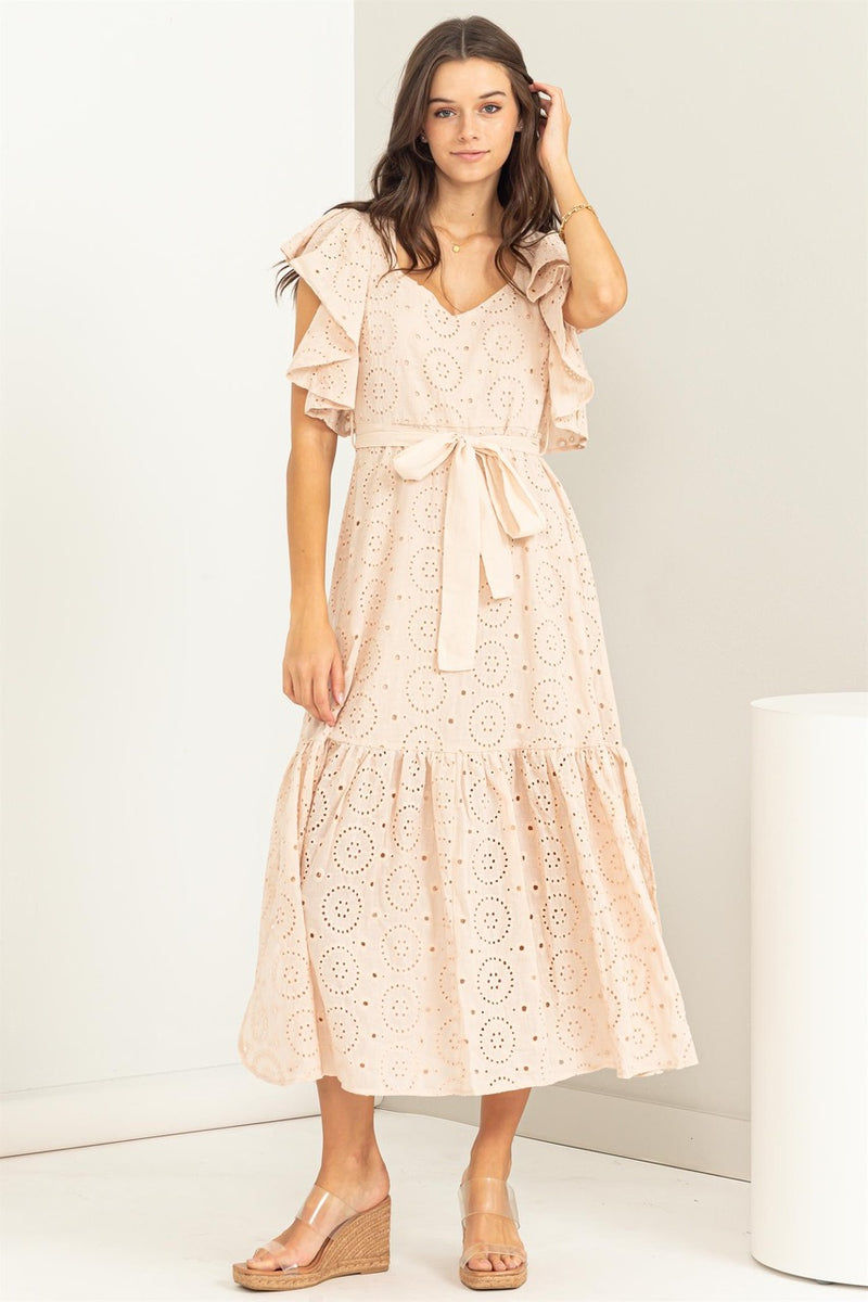Cute Flowy Sandy Dress - Artemisia Clothing Shop