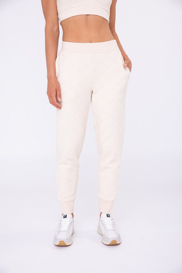 Quilted Jogger Pants - Artemisia Clothing Shop