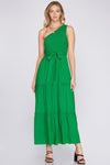 One Shoulder Maxi Dress - Artemisia Clothing Shop