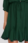 Button Down Flounce Dress - Artemisia Clothing Shop